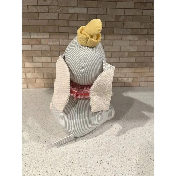 Disney Store Dumbo Flying Elephant Seersucker Plush Toy‎ Stuffed b14 - Picture 3 of 6